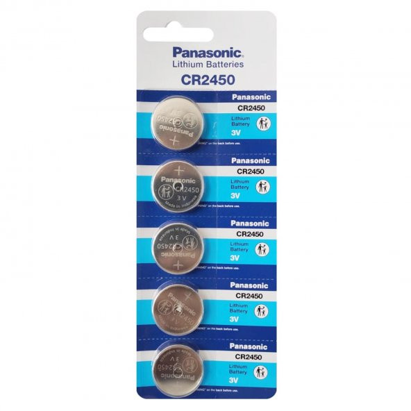 Panasonıc Pil Düğme 2450 3v 5li Paket