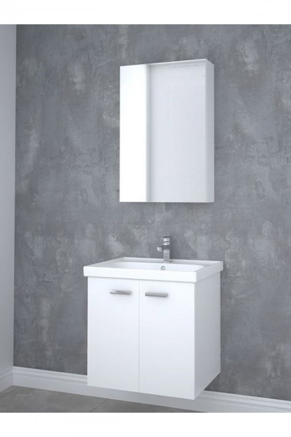 Terra 65 Cm Beyaz Banyo Dolabı Alt Modül