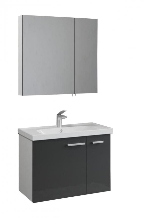 Terra 80 Cm Mdf Banyo Dolabı Takımı