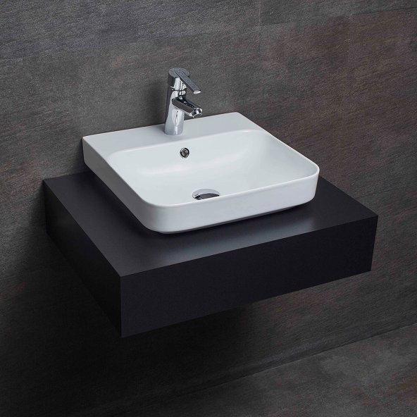 86461 - Alvona 44 cm Batarya Delikli Lavabo