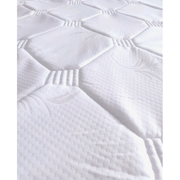 Tek Kişilik Ikea Divan Uyumlu 80x200x12 Cm Sünger Yaysız Havlu Kumaş Kapitone Yatak - Resim 4