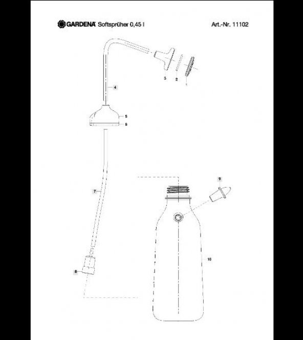 Gardena 11102-20 Yumuşak Püskürtücü 0,45 L - Resim 3