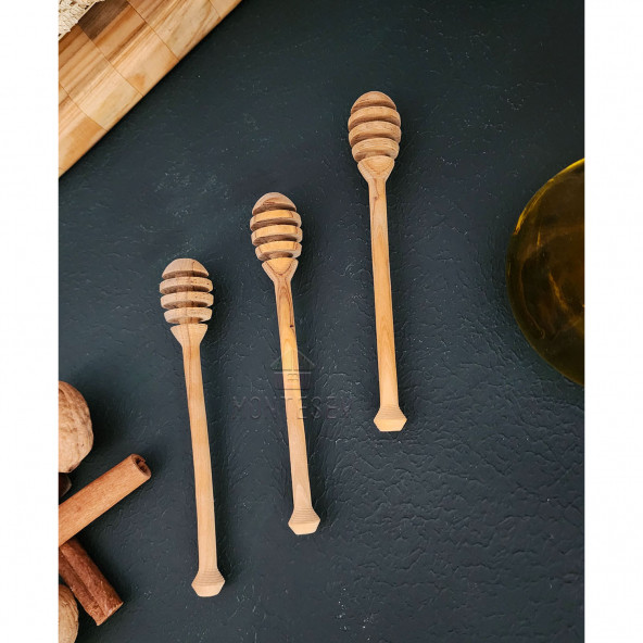 Zeytin Ağacı Ahşap Tahta Bal Reçel Kaşığı Kahvaltı Çatalı Kahvaltı Bıçağı ( ZEYTİN AĞACI ) - 2