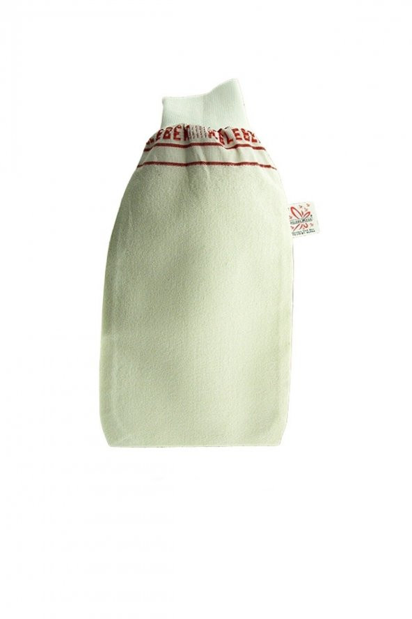 Kelebek Kese Kalın Beyaz Banyo Hamam Kesesi Lastikli 6 Adet 25X15 Cm