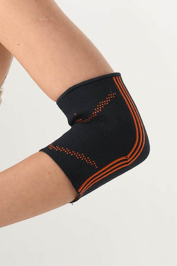 Ortopedik Koruyucu Çift Taraflı Elastik Örme Likralı Kompakt Spor Dirseklik Unisex - 2