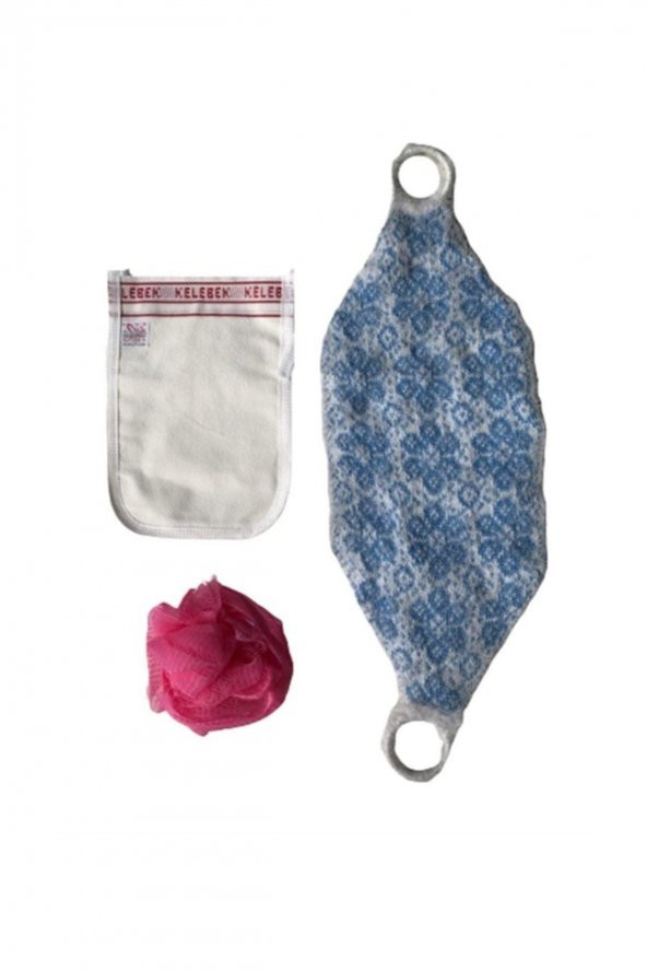 Duş Örgü Uzun Lif Kelebek Kese Top File Lif Bora Lif 3 Adet Set