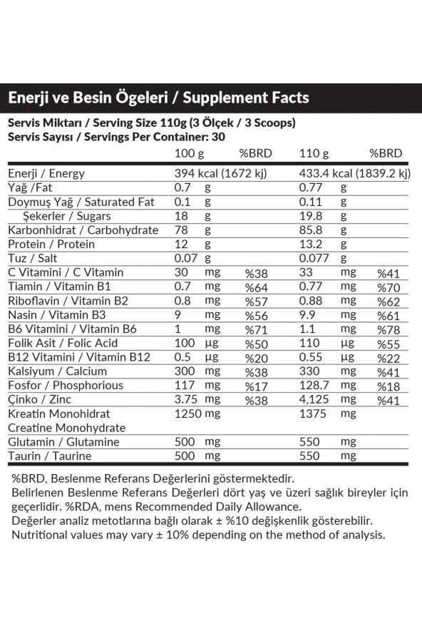 Pharma Nutrition Mass Gainer 3300 Gr Çikolata Aromalı Kilo Kas Karbonhidrat Tozu Hacim 30 Servis - 2