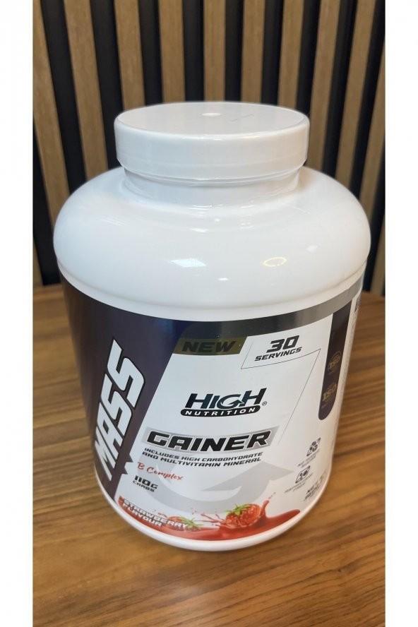 High Nutrition Nutrition Mass Gainer 3600 Gr Çilek Aromalı  Hacim Kütle Kasss - 2