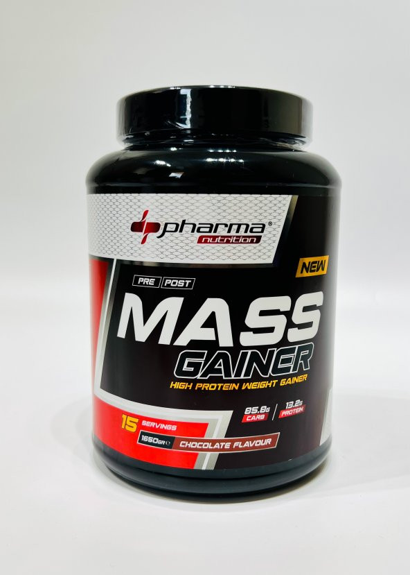 Pharma Nutrition Mass Gainer 1650 Gr Çikolata Aromalı Kilo Kas Karbonhidrat Tozu 15 Servis Hacim - 3
