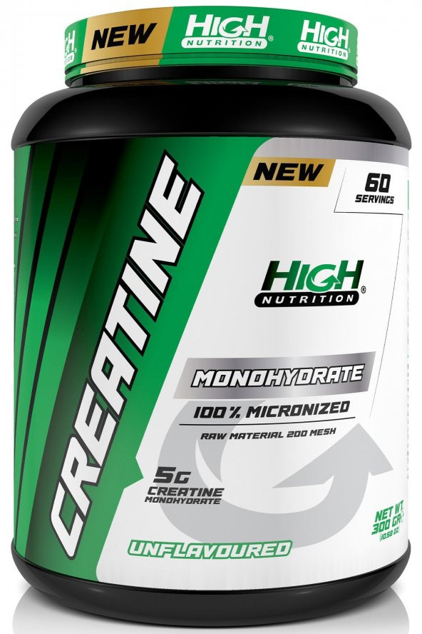 High Nutrition Creatine Powder 300 Gr - 60 Porsiyon 1 Serviste 5 Gr Kreatine