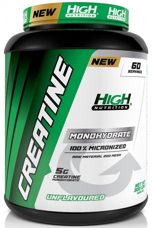 High Nutrition Mikronize Creatine Monohydrate 300 Gr - 60 Servis - 5000mg