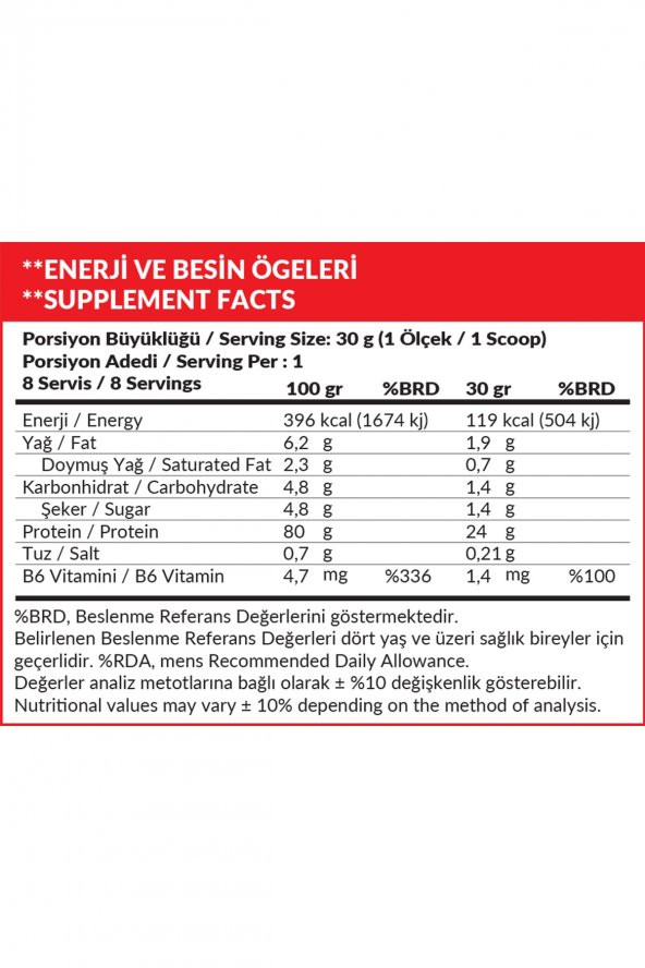 High Nutrition Protein Tozu 240 Gr Çikolata Aromalı Whey Protein 24 Gram Protein 8 Servis - 2