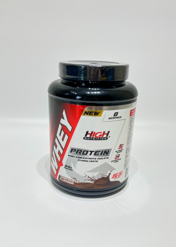 High Nutrition Protein Tozu 240 Gr Çikolata Aromalı Whey Protein 24 Gram Protein 8 Servis - 3