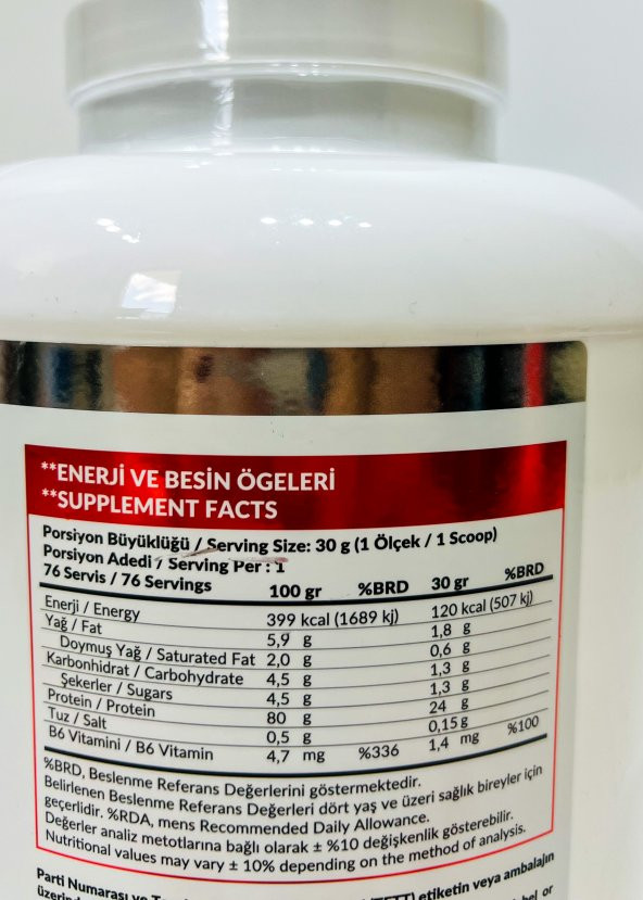 High Nutrition Whey Protein Tozu 2280 Gr Çilek Aromalı Protein Tozu 24 Gram Protein Kas güç 76 Servis - 2