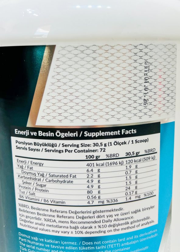Pharma Nutrition Whey Protein 2196 gr Çikolata Aromalı Whey Protein Tozu 24 gr Protein 5 gr Bcaa 72 Servis - 2