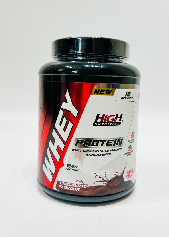 High Nutrition Protein Tozu 480 Gr Çikolata Aromalı Whey Protein 24 Gram Protein 16 Servis - 3