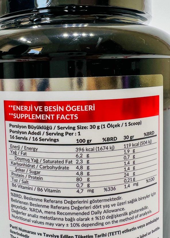 High Nutrition Whey Protein 480 Gr Çikolata Aromalı Protein Tozu 24 Gram Protein 16 Servis - 3