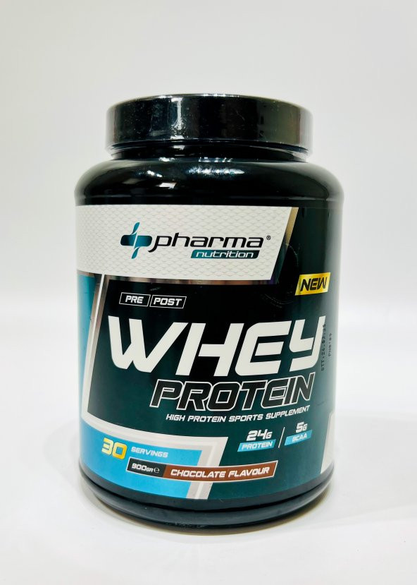 Pharma Nutrition Whey Protein 900 gr Çikolata Aromalı Protein Tozu 24 gr Protein 5 gr Bcaa - 3