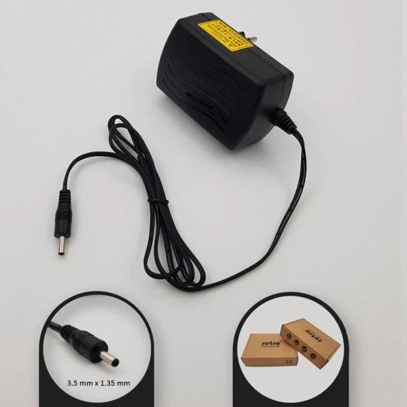 RETRO Notebook Adaptör 12V 3A 36W (3.5x1.35) - 2