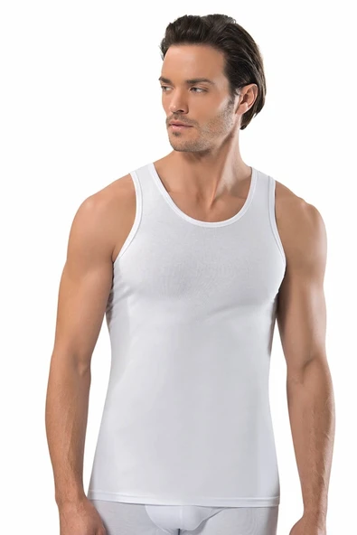 Erkek Beyaz Modal Pamuklu Atlet 158 Jiber 158 ürün görseli