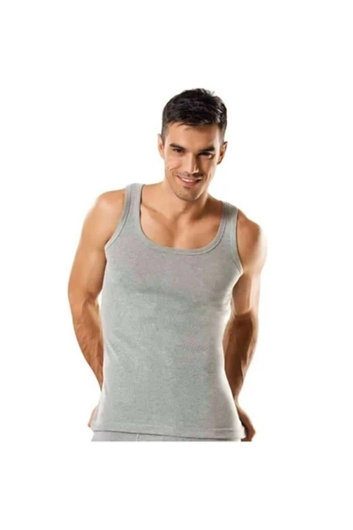 Jiber Erkek Askılı Atlet 6 Adet Gri Jiber 110 ürün görseli