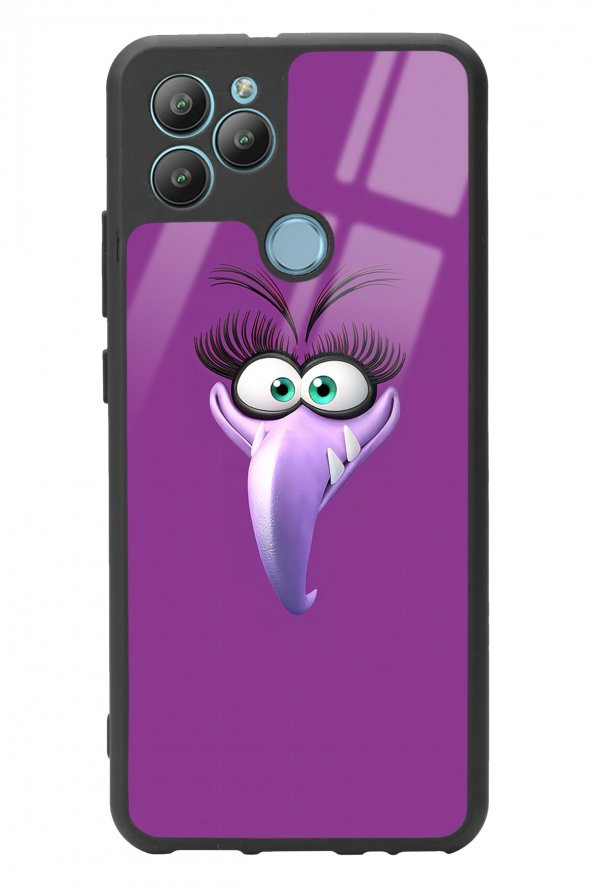 Spoyi General Mobile Gm 22 Plus Purple Angry Birds Tasarımlı Glossy Telefon Kılıfı