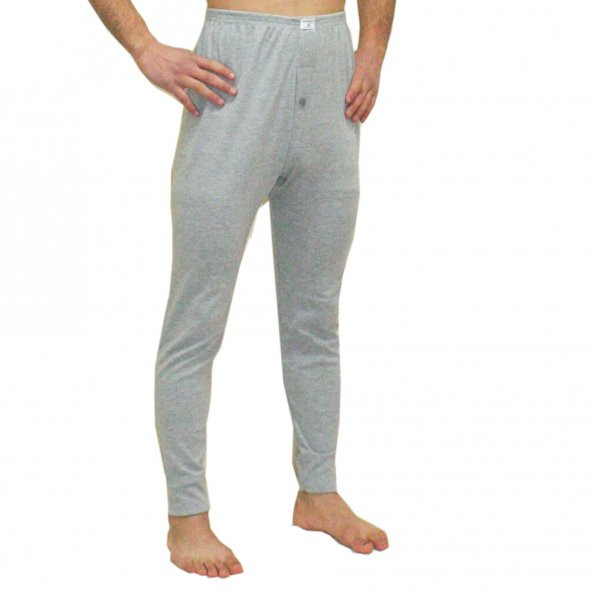 Pamuk Don Alt İçlik İnterlok Gri Pamuk İçlik Erkek 100 Pamuk