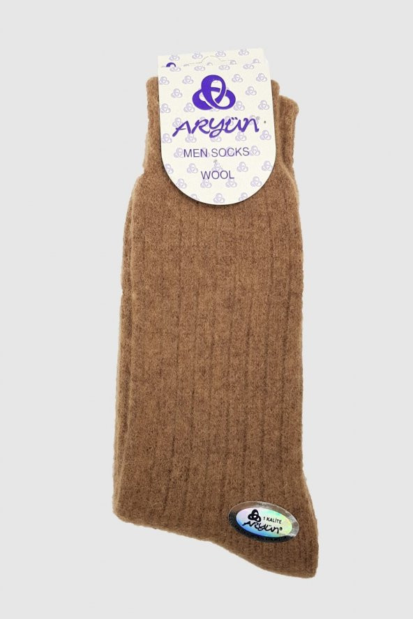 Erkek Yün Çorap Siyah Aryün - 6