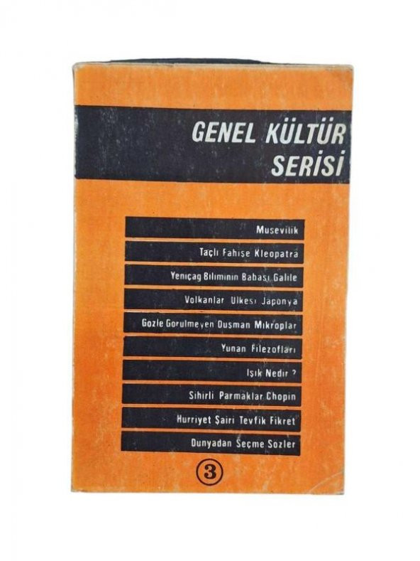 GENEL KÜLTÜR SERİSİ 3 MUSEVİLİK-TAÇLI FAHİŞE KLEOPATRA-YENİÇAĞ BİLİMİNİN BABASI GALİLE GENEL KÜLTÜR (İKİNCİ EL ÜRÜN)