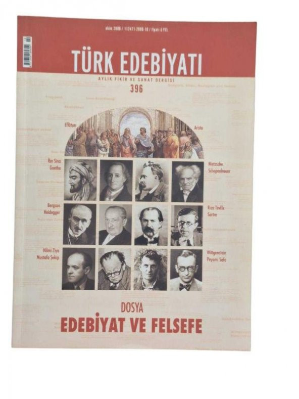 TÜRK EDEBİYATI AYLIK FİKİR VE SANAT DERGİSİ-SAYI 396 / EDEBİYAT VE FELSEFE (İKİNCİ EL ÜRÜN)