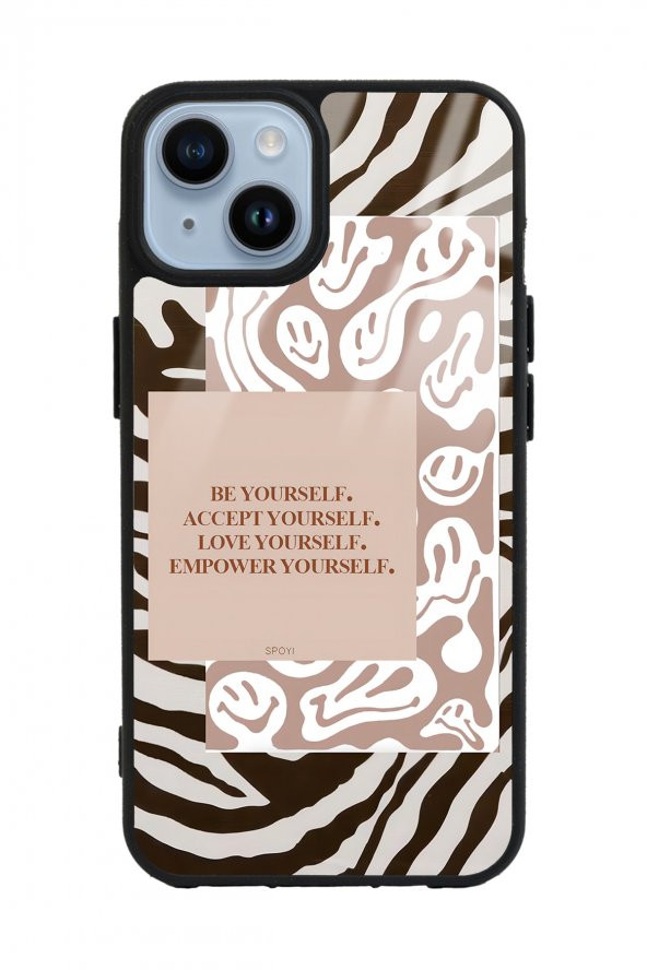 Spoyi Iphone 14 Plus Emoji Zebra Tasarımlı Glossy Telefon Kılıfı - 1