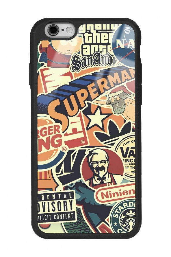 Spoyi Iphone 6 - 6s Retro Marka Tasarımlı Glossy Telefon Kılıfı - 1