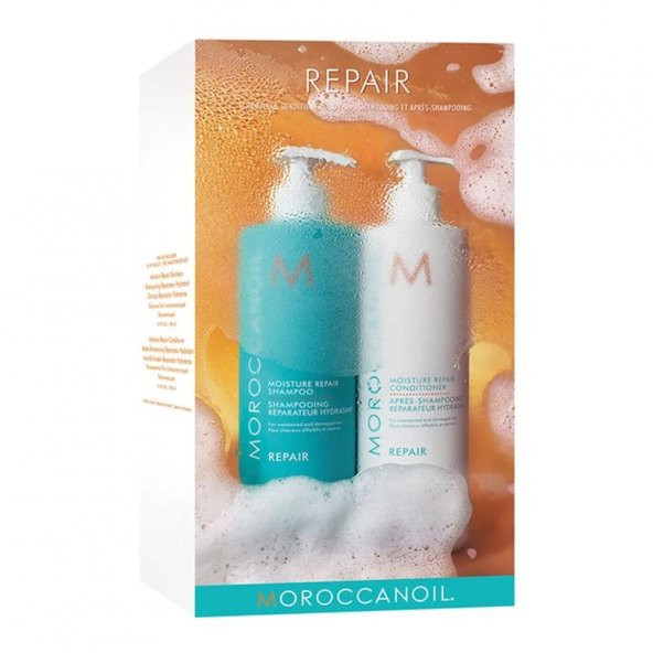 Moroccanoil Moisture Repair Şampuan 500ML ve Saç Kremi 500ML Saç Bakım Seti - 2