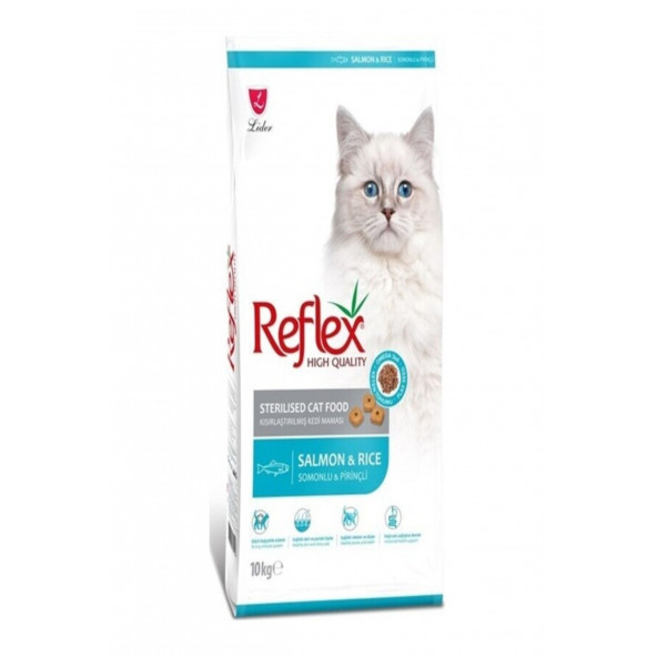 Reflex Sterılsed Salmon & Rıca Aduldt Cat Food 10 Kg