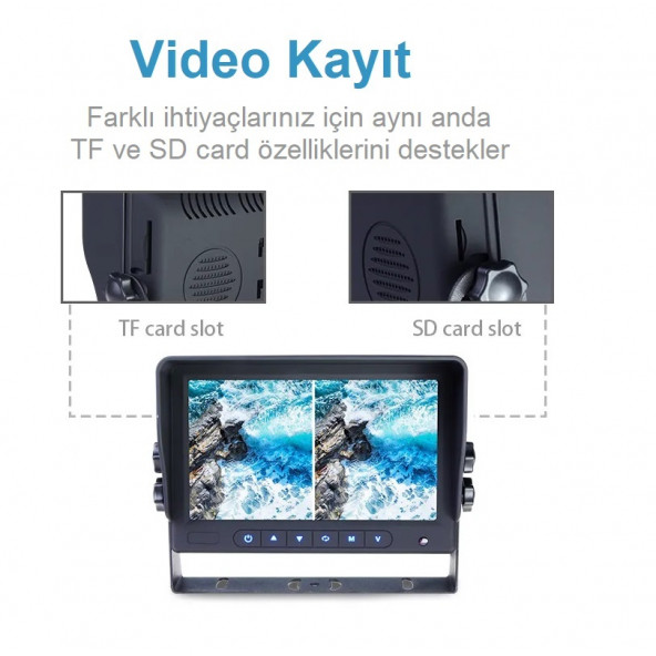 Betoptek BTM710 Ticari Araç Ekranlı 3 lü Kamera Sistemi - 5