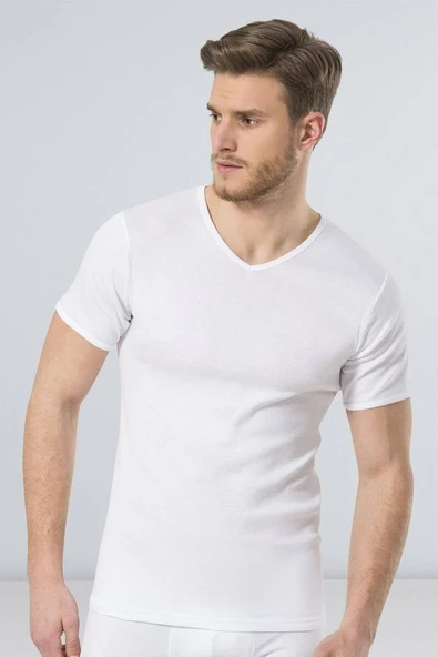 Türen Erkek Ribana V yaka Fanila (2li Paket) - 2
