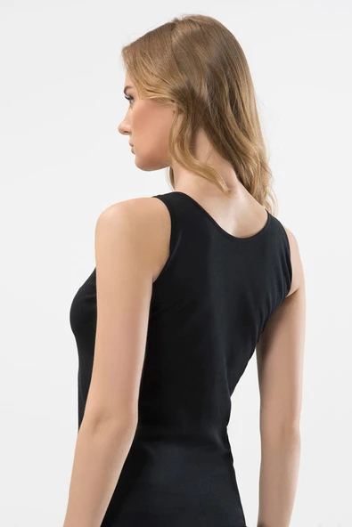 Türen Kadın Dantelli V Yaka Askılı Kaşkorse 2’li Pamuklu Atlet - 3