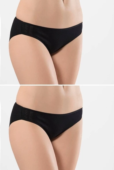 Türen Kadın Jakarlı 2li Pamuklu Bikini Külot