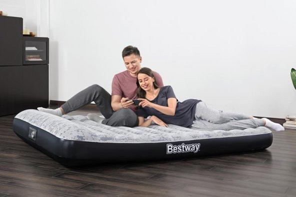 Bestway Tritech Luftbett Fashion Flock Quen With Built-In Şişme Yatak - 10