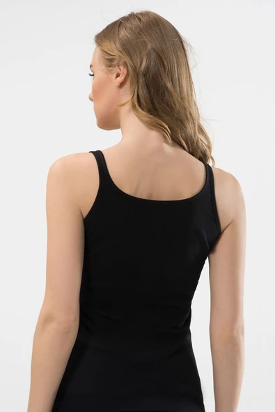 Türen Kadın U Yaka Askılı 2’li Kaşkorse Atlet - Resim 3