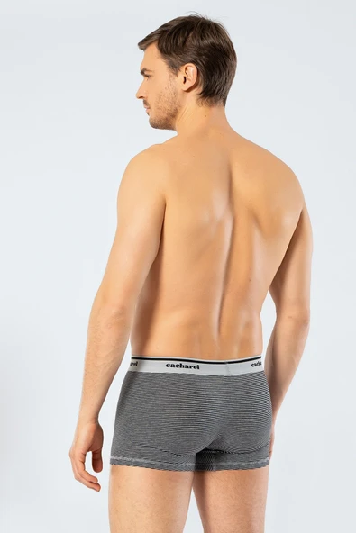 Cacharel Erkek 2li Çizgili Likralı Boxer - 10