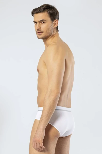 Cacharel Erkek Lastikli Slip Beyaz - 6