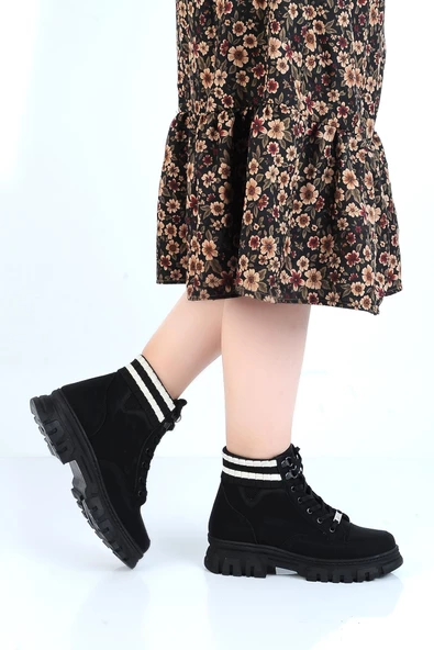 MP 232-1427Zn Kışlık Kadın Düz Bot - Resim 4