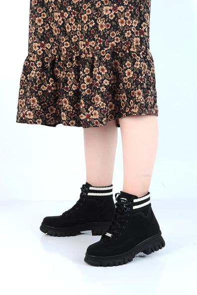 MP 232-1427Zn Kışlık Kadın Düz Bot - Resim 5