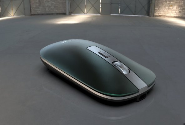 Inca IWM-531RY Bluetooth & Kablosuz Optik Metalik Yeşil Mouse - Resim 5