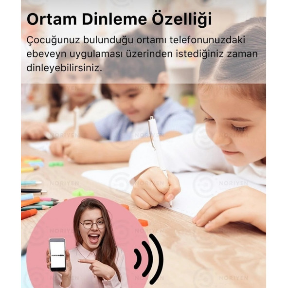 Smart Kids Watch LBS Konumlu Akıllı Çocuk Takip Saati Sim Kartlı Arama, Kameralı - Kırmızı - 8