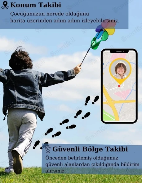 Smart Kids Watch LBS Konumlu Akıllı Çocuk Takip Saati Sim Kartlı Arama, Kameralı - 6