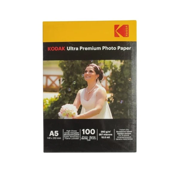Kodak Photo Paper Ultra Premium 15x21(A5) 260gr (100 Adet)