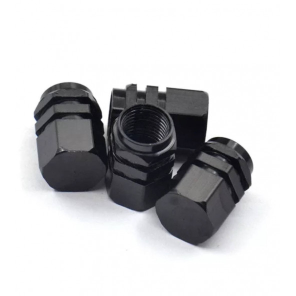 SİBOP KAPAĞI 4 TAKIM METAL - SİYAH RENK - 6