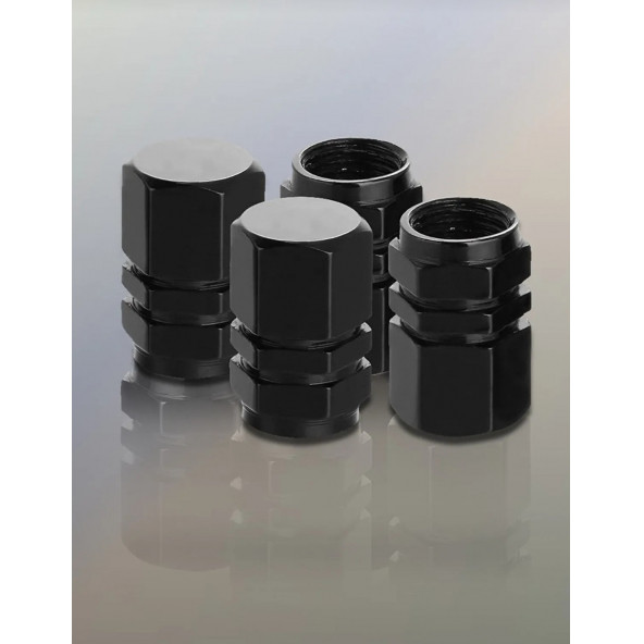 SİBOP KAPAĞI 4 TAKIM METAL - SİYAH RENK - 9